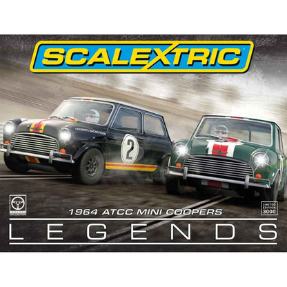 Scalextric C3586a Touring Car Legends 1964 ATCC Mini Coopers - Limited
