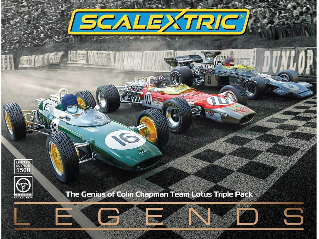 Scalextric C4184a Legends The Genius of Colin Chapman - Lotus triple pack