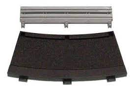 Scalextric C8287 Radius 3 curve inner borders / barriers 22,5° x 4 (black)
