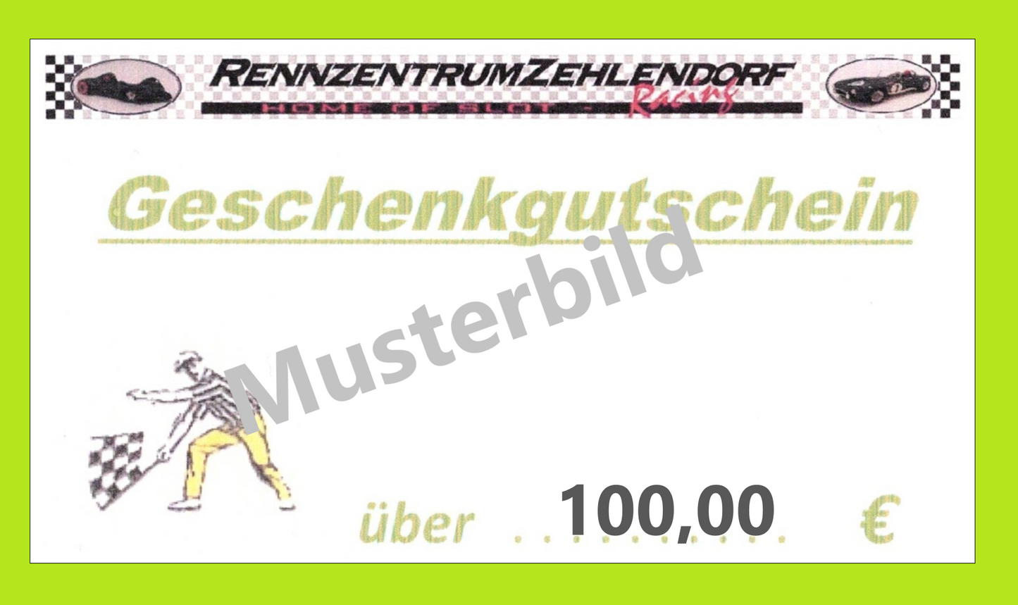 Gutschein RZZ für das Ladengeschäft 100,00€
