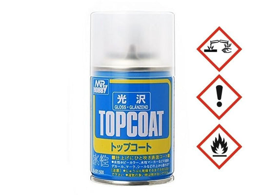 Gunze Klarlack, glänzend (Mr. Top Coat Gloss Spray) 86ml (B-501)