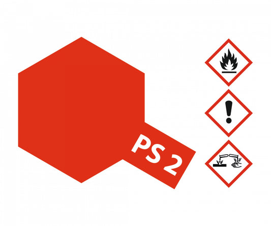 86002 PS-2 Rot Polycarbonat 100ml