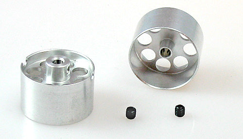 (SC4004) Felgen Ø21x13mm Aluminium gelocht m.Flachhump f.Ø3mm