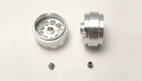 (SC4019) Felgen Ø19,5x10,2mm Aluminium gelocht m.Außenhump f.Ø3mm