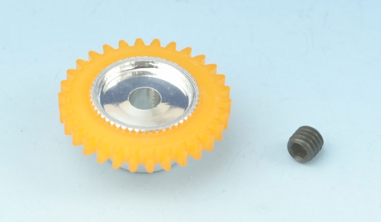 SG854230 Spurzahnrad Racing NC 30 Zähne M50 für Ø3mm Achse m. Schraube (gelb)