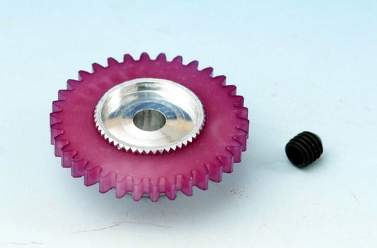 SG854234 Spurzahnrad Racing NC 34 Zähne M50 für Ø3mm Achse m. Schraube (violett)