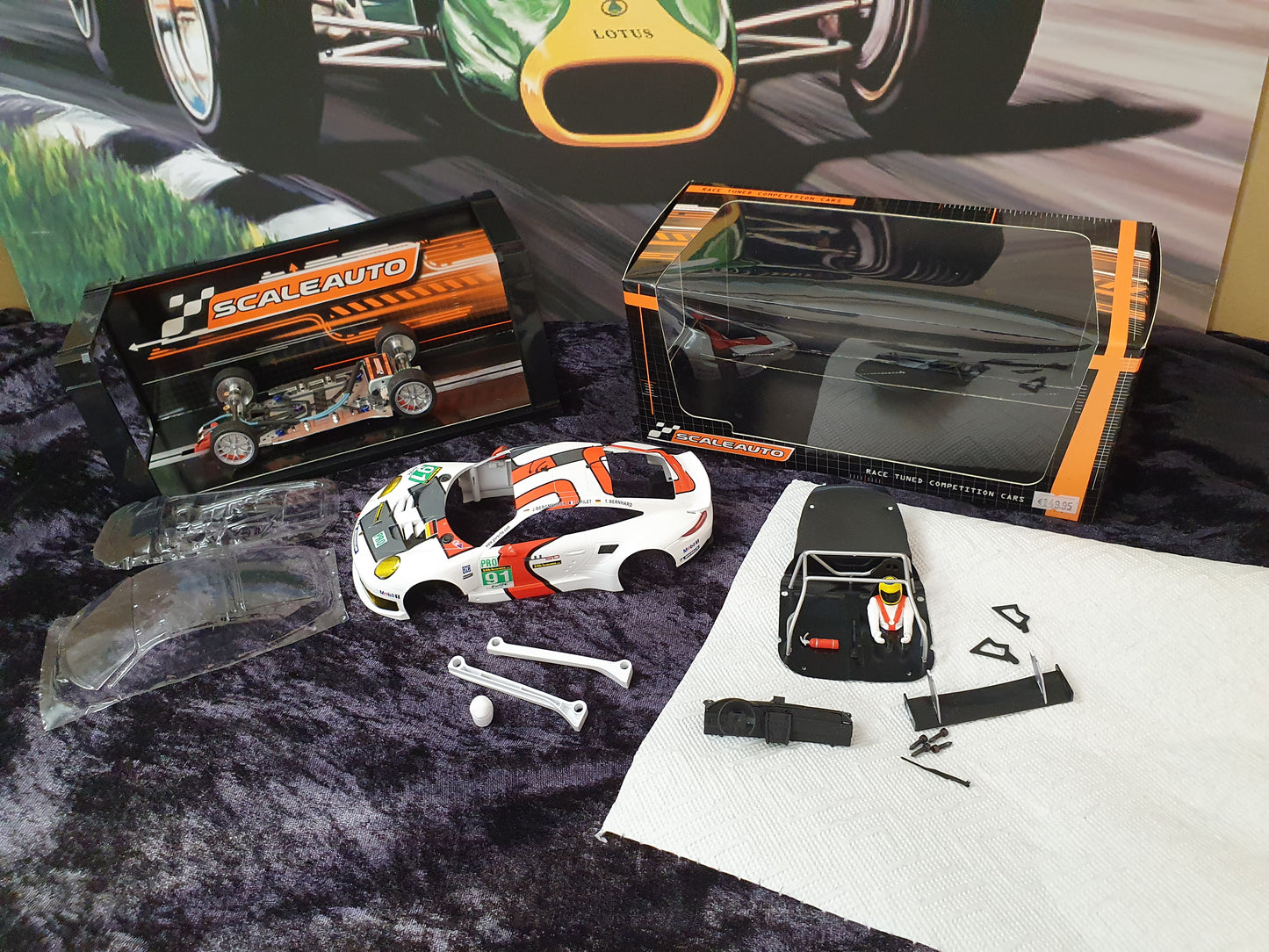 Scaleauto SC7090R Porsche 991 RSR Le Mans 2015 #91 m. GT3 Fahrwerk