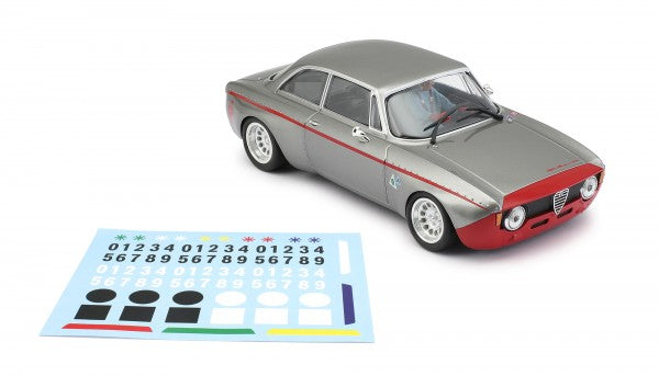BRM142S Alfa Romeo Giulia silver/red Edition m.Beklebungssatz (Versandkostenfrei!)
