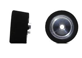 S402MS Kompletträder hinten Aluminium m.Moosgummi-Rennslicks f.Slotcars 1:24 BRM Cooper