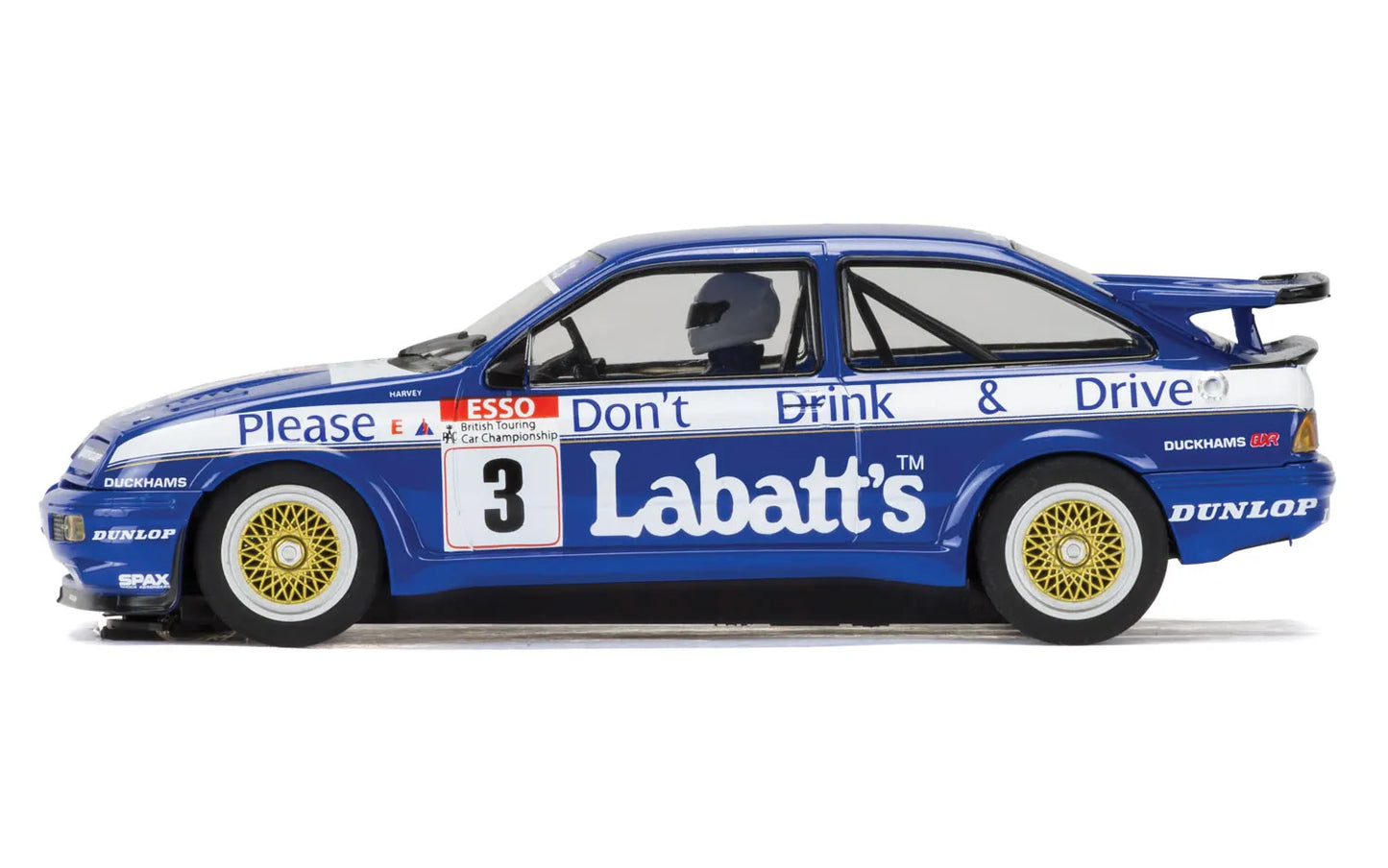 Scalextric C3867 Ford Sierra RS500 1990 Esso RAC BTCC Season No.3 Tim Harvey