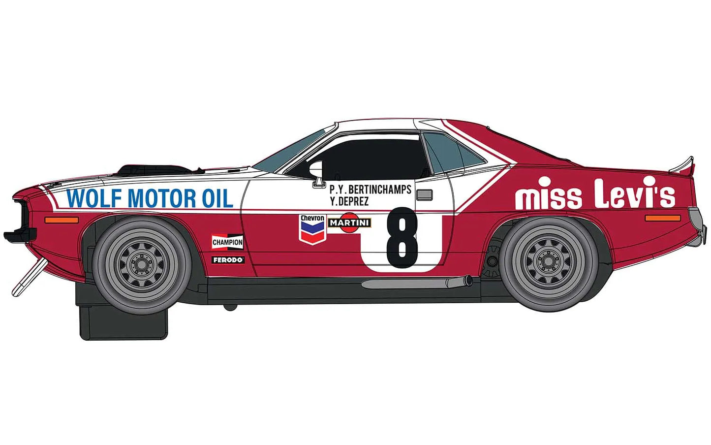 Scalextric C4247 Chrysler Hemicuda - Spa 24 Hours 1973 - Bertinchamps & Deprez