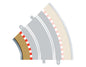 Scalextric C8225 Radius 2 Curve Inner Borders 45° x 4