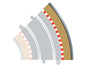 Scalextric C8228 Radius 2 Curve Outer Borders 45 x 4