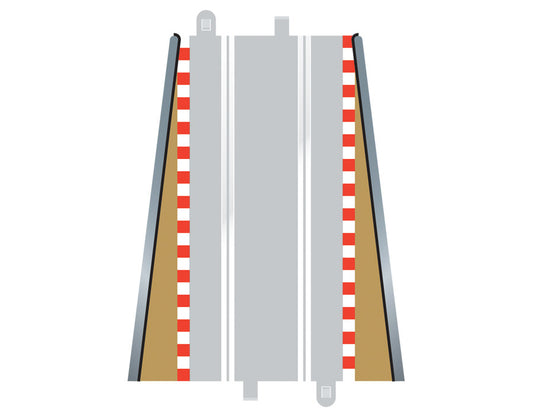Scalextric C8233 Randstreifen Ein- /Auslauf x 2