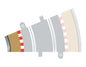 Scalextric C8280 Radius 2 Curve Inner Borders 22,5° x 4 Stück