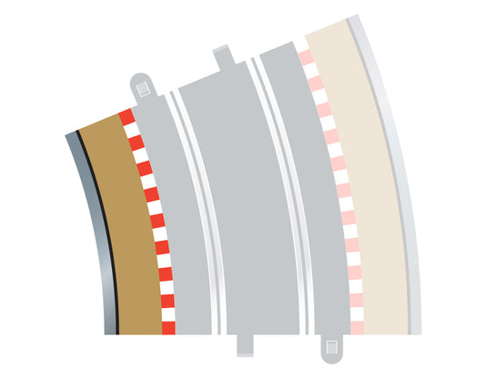 Scalextric C8282 Radius 4 Curve Inner Borders 22,5° x 4