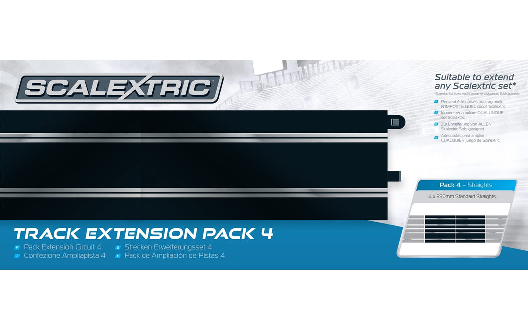 Scalextric C8526 Track-Erweiterungspaket 4 - Standardgerade x4