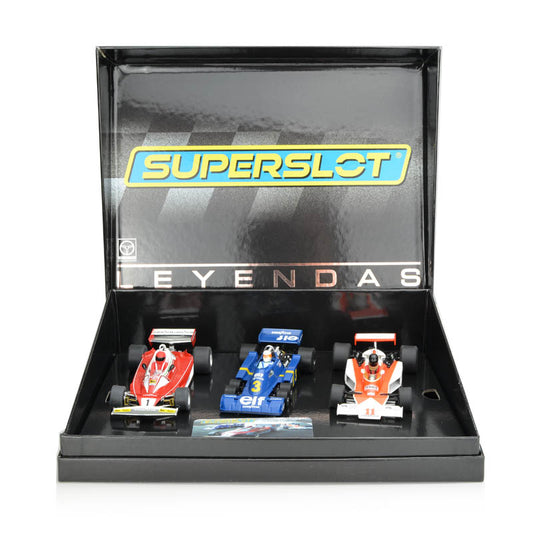SuperSlot H4189a ( Scalextric C4189A ) Leyendas 1976 British Grand Prix Triple Pack